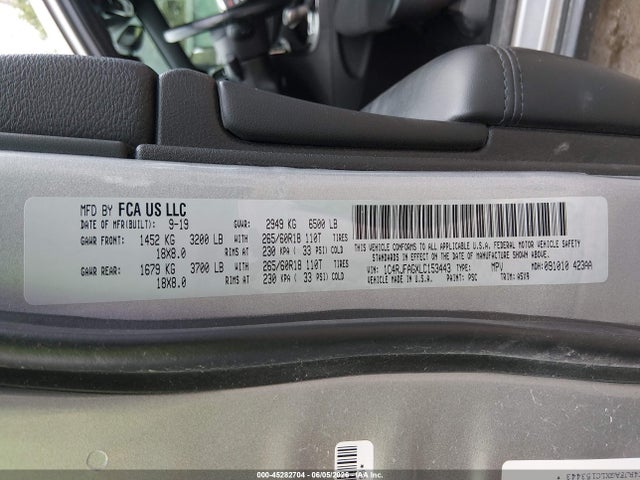 2020 Jeep Grand Cherokee Laredo E 4x4 მანქანა იყიდება აუქციონზე, vin: 1C4RJFAGXLC153443, აუქციონის ნომერი: 45282704
