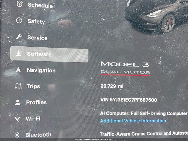 Продажа на аукционе авто 2023 Tesla Model 3 Performance Dual Motor All-wheel Drive, vin: 5YJ3E1EC7PF687500, номер лота: 45282760