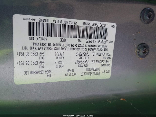 Aukcja sprzedaży 2007 Dodge Ram 1500 St, vin: 1D7HU16N17J549572, numer aukcji: 45282950