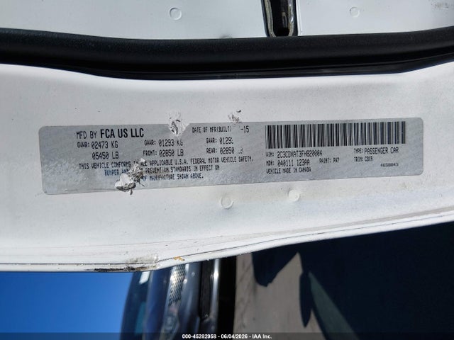 Aukcja sprzedaży 2015 Dodge Charger Police, vin: 2C3CDXAT3FH820004, numer aukcji: 45282958