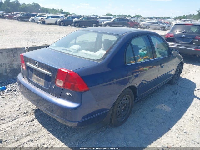 2001 Honda Civic Ex მანქანა იყიდება აუქციონზე, vin: 1HGES26721L054692, აუქციონის ნომერი: 45282990