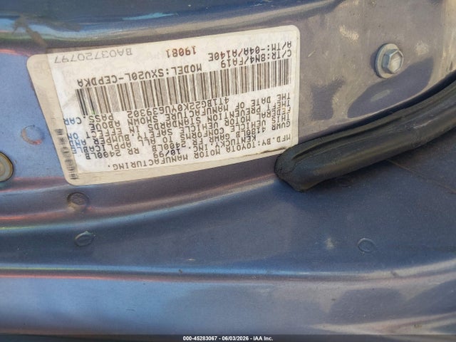 Aukcja sprzedaży 2000 Toyota Camry Ce, vin: 4T1BG22K0YU639302, numer aukcji: 45283067