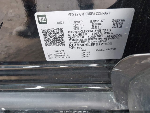 Продаж на аукціоні авто 2023 Buick Encore Gx Select Fwd, vin: KL4MMDSL8PB121503, номер лоту: 45283162