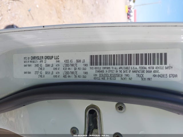 Aukcja sprzedaży 2012 Ram 2500 Slt, vin: 3C6UD5DL9CG225810, numer aukcji: 45283606