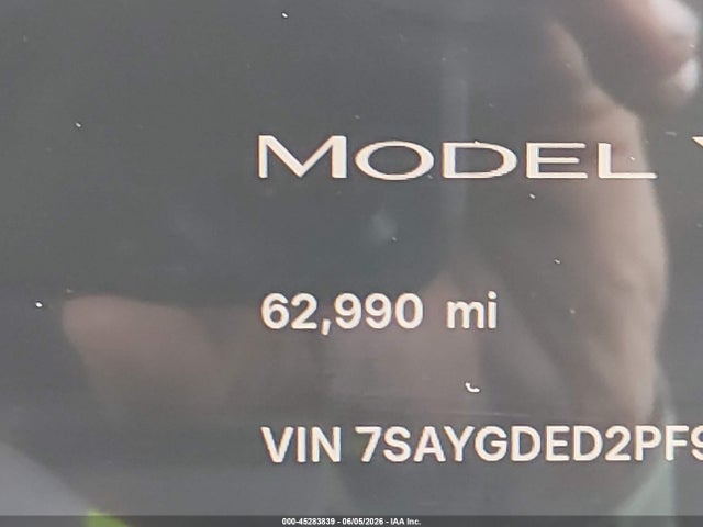 Продаж на аукціоні авто 2023 Tesla Model Y Rwd, vin: 7SAYGDED2PF941823, номер лоту: 45283839
