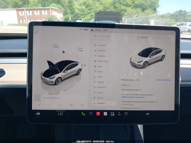 Aukcja sprzedaży 2023 Tesla Model 3 Rear-wheel Drive, vin: 5YJ3E1EA7PF482757, numer aukcji: 45283876