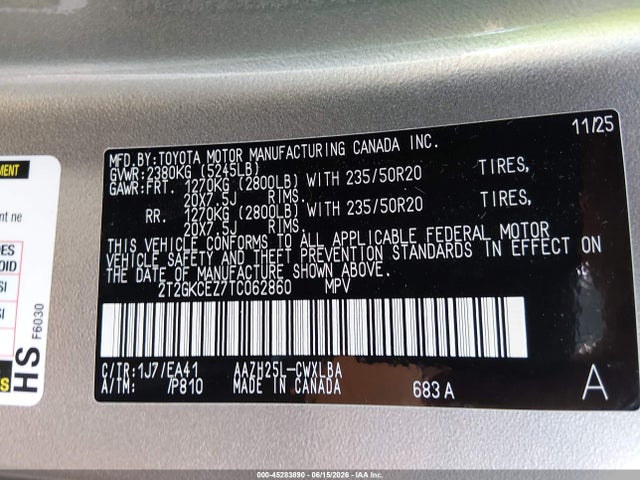45283890 :رقم المزاد ، 2T2GKCEZ7TC062860 vin ، 2026 Lexus Nx 350h Premium مزاد بيع