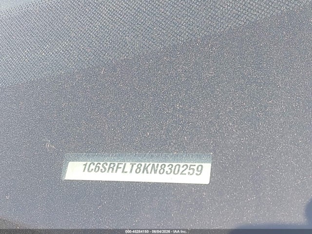 45284150 :رقم المزاد ، 1C6SRFLT8KN830259 vin ، 2019 Ram 1500 Rebel  4x4 5'7 Box مزاد بيع