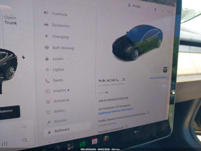 Aukcja sprzedaży 2018 Tesla Model 3 Long Range/mid Range, vin: 5YJ3E1EA5JF049736, numer aukcji: 45284286