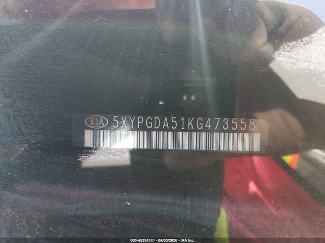 45284341 :رقم المزاد ، 5XYPGDA51KG473558 vin ، 2019 Kia Sorento 3.3l Lx مزاد بيع