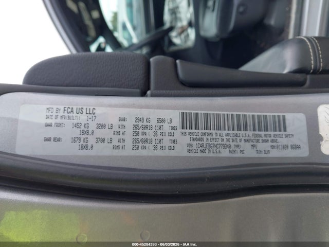 1C4RJEBG7HC779340 Jeep Grand Cherokee Limited 4x2