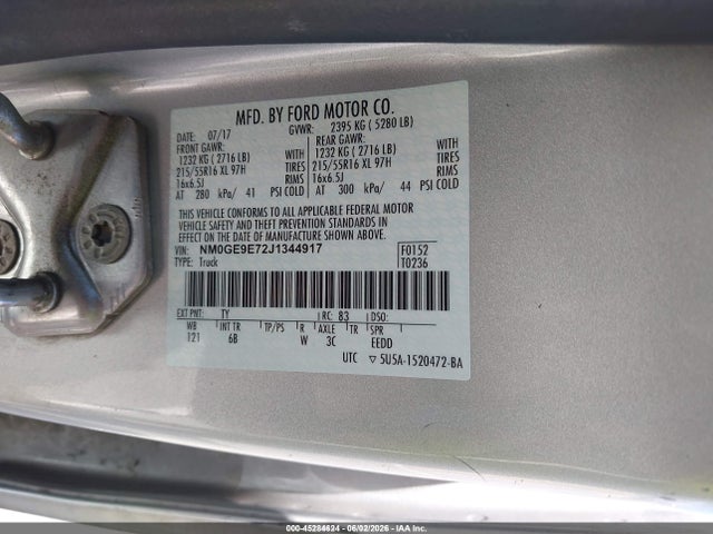 Ford Transit Connect Xl 2018 NM0GE9E72J1344917 Image 9