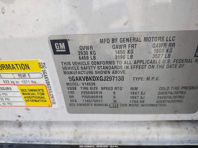 Продаж на аукціоні авто 2016 Buick Enclave Leather, vin: 5GAKVBKDXGJ297130, номер лоту: 45284818