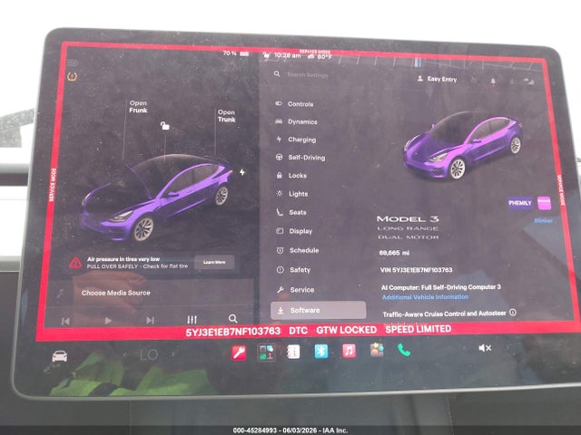 Tesla Model 3 Long Range Dual Motor All-wheel Drive 2022 5YJ3E1EB7NF103763 Image 18