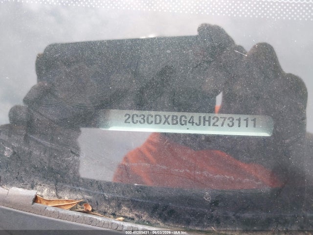 45285431 :رقم المزاد ، 2C3CDXBG4JH273111 vin ، 2018 Dodge Charger Sxt Rwd مزاد بيع