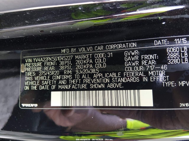 YV4A22PK5G1045227 Volvo Xc90 T6 Momentum