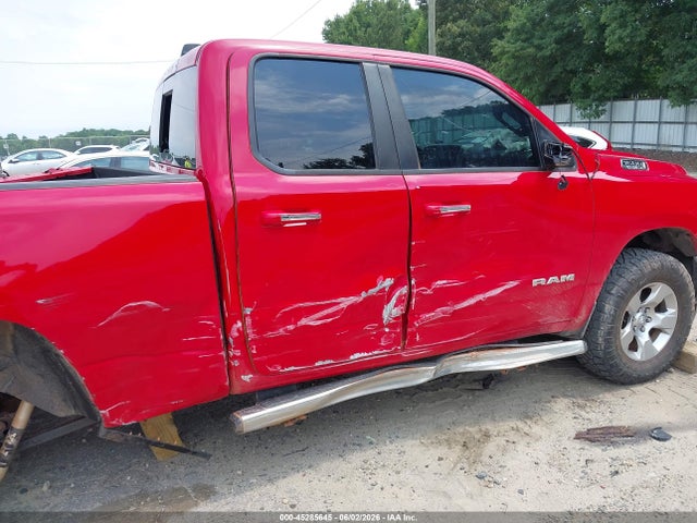 45285645 :رقم المزاد ، 1C6SRFBT9KN555454 vin ، 2019 Ram 1500 Big Horn/lone Star  4x4 6'4 Box مزاد بيع