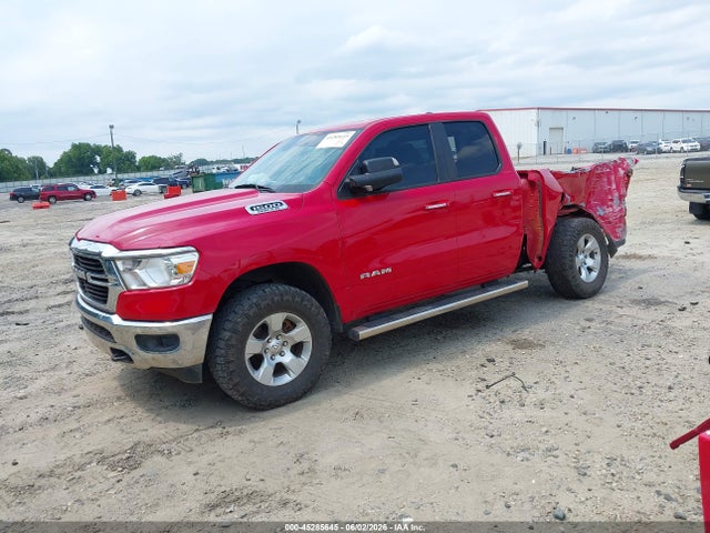45285645 :رقم المزاد ، 1C6SRFBT9KN555454 vin ، 2019 Ram 1500 Big Horn/lone Star  4x4 6'4 Box مزاد بيع