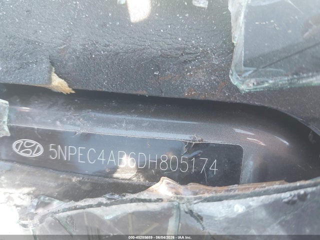 45285689 :رقم المزاد ، 5NPEC4AB6DH805174 vin ، 2013 Hyundai Sonata Se 2.0t مزاد بيع