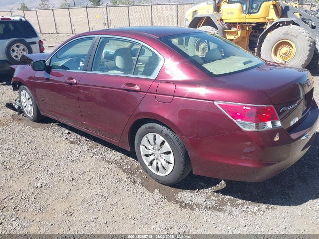 45285715 :رقم المزاد ، 1HGCP2F32AA198308 vin ، 2010 Honda Accord 2.4 Lx مزاد بيع
