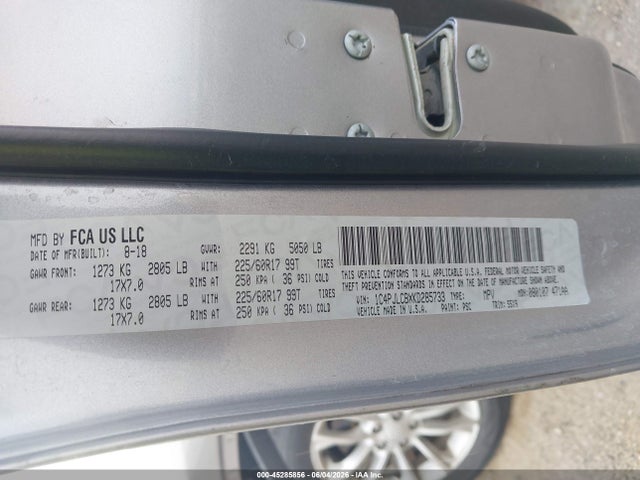 1C4PJLCBXKD285733 Jeep Cherokee Latitude Fwd