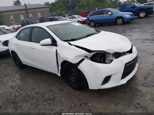 45285864 :رقم المزاد ، 2T1BURHE9GC547706 vin ، 2016 Toyota Corolla Le مزاد بيع