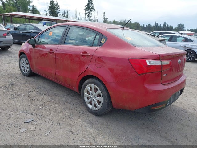 2013 Kia Rio Lx მანქანა იყიდება აუქციონზე, vin: KNADM4A32D6188624, აუქციონის ნომერი: 45285958