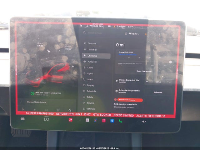 Tesla Model 3 Standard Range Plus Rear-wheel Drive 2021 5YJ3E1EA9MF861450 Image 16