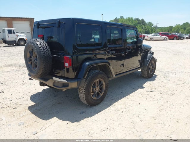 2017 Jeep Wrangler Unlimited 75th Anniversary Edition 4x4 მანქანა იყიდება აუქციონზე, vin: 1C4BJWEG7HL549283, აუქციონის ნომერი: 45286467
