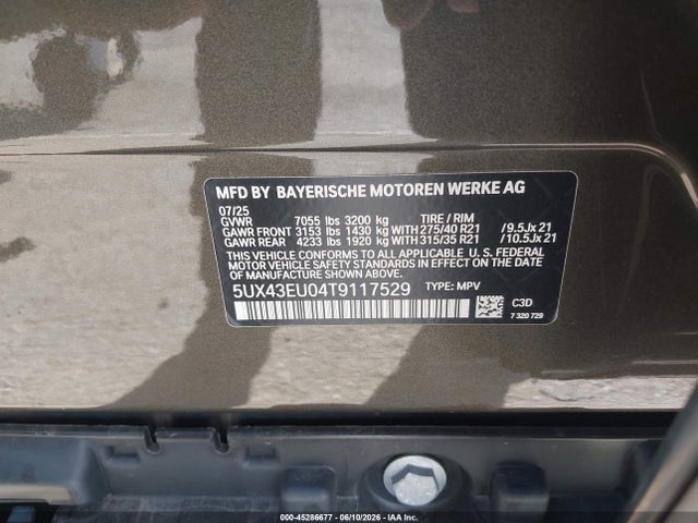 5UX43EU04T9117529 BMW X5 Phev Xdrive50e