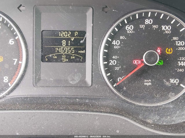 2012 Volkswagen Jetta 2.5l Se მანქანა იყიდება აუქციონზე, vin: 3VWDP7AJ9CM357804, აუქციონის ნომერი: 45286812