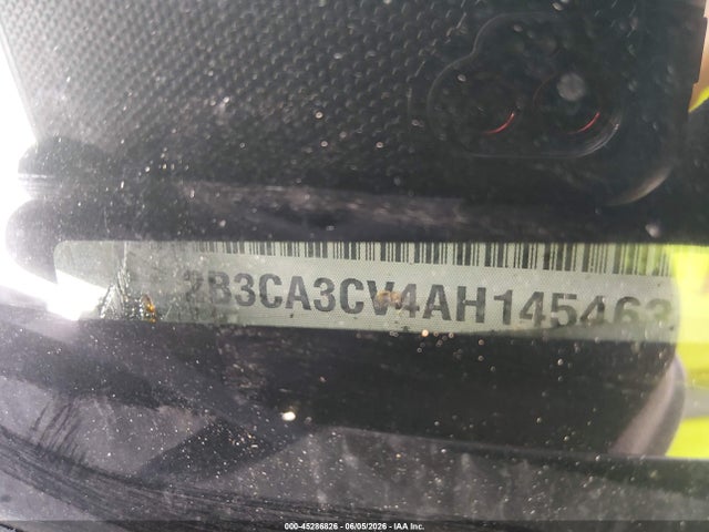2010 Dodge Charger Sxt მანქანა იყიდება აუქციონზე, vin: 2B3CA3CV4AH145463, აუქციონის ნომერი: 45286826