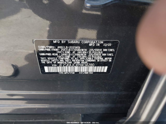 Subaru Forester Sport 2023 JF2SKAJCXPH434280 Image 9