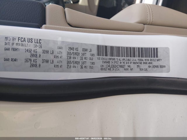 1C4RJEBG2HC708627 Jeep Grand Cherokee Limited 4x2