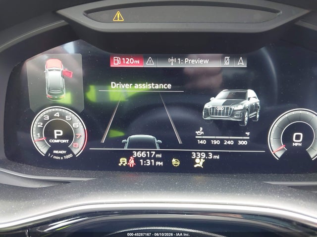 2023 Audi Q7 Premium Plus 55 Tfsi Quattro Tiptronic მანქანა იყიდება აუქციონზე, vin: WA1LXBF71PD001096, აუქციონის ნომერი: 45287167