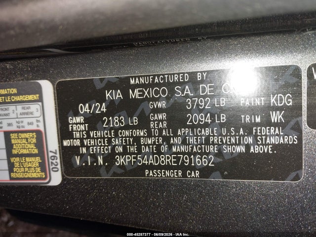 KIA Forte Gt-line 2024 3KPF54AD8RE791662 Image 9