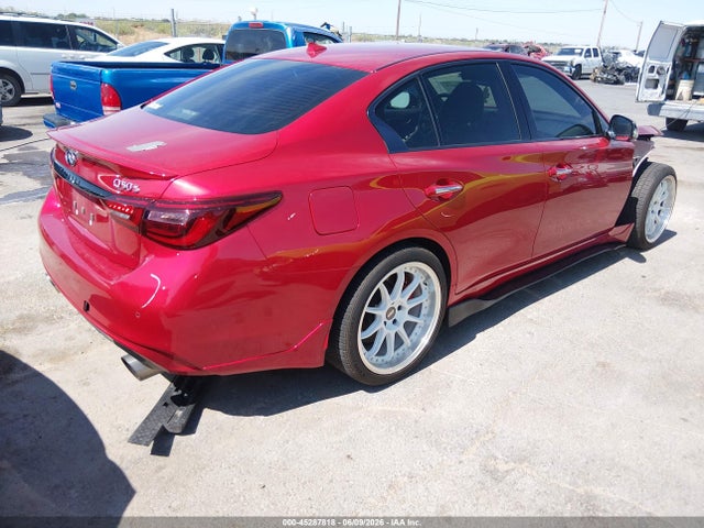 2021 Infiniti Q50 Red Sport 400 მანქანა იყიდება აუქციონზე, vin: JN1FV7DP3MM850184, აუქციონის ნომერი: 45287818