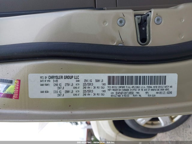 45287842 :رقم المزاد ، 3D4PH6FV2AT109581 vin ، 2010 Dodge Journey R/t مزاد بيع