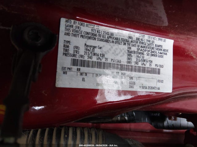 Aukcja sprzedaży 2013 Ford Focus Se, vin: 1FADP3F24DL144166, numer aukcji: 45288039