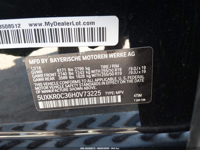 5UXKR0C36H0V73225 BMW X5 Xdrive35i