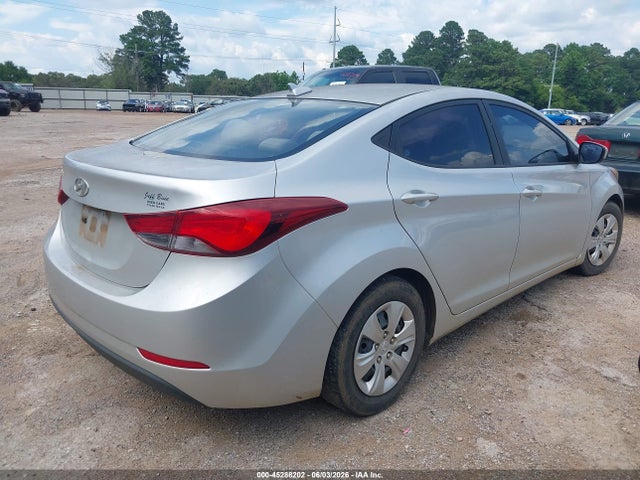 Aukcja sprzedaży 2016 Hyundai Elantra Se, vin: 5NPDH4AE2GH730470, numer aukcji: 45288202