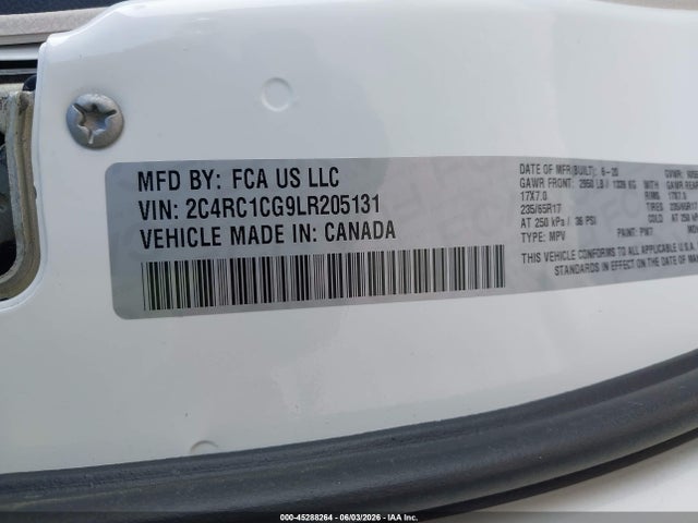 Chrysler Voyager Lx 2020 2C4RC1CG9LR205131 Image 9