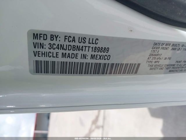 Aukcja sprzedaży 2026 Jeep Compass Latitude, vin: 3C4NJDBN4TT189889, numer aukcji: 45288398