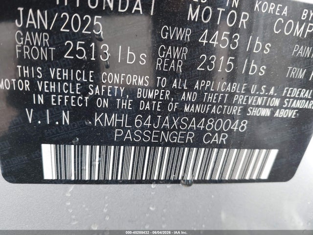 Hyundai SONATA SEL 2025 KMHL64JAXSA480048 Image 9