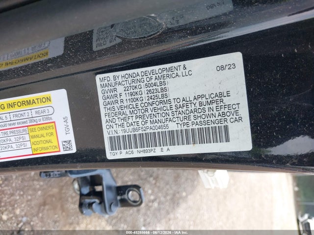 Acura Tlx A-spec Package 2023 19UUB6F52PA004655 Image 9