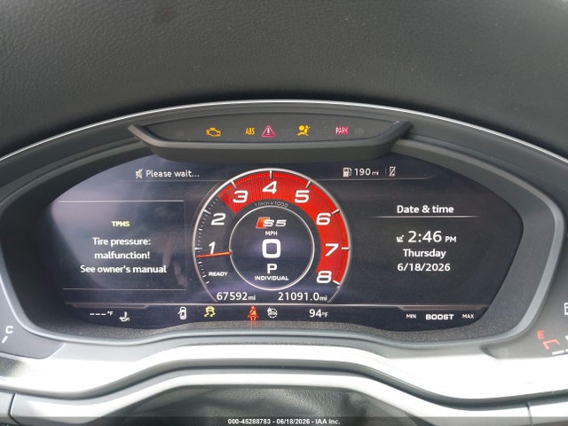 Продажа на аукционе авто 2019 Audi S5 3.0t Premium, vin: WAUB4CF5XKA095582, номер лота: 45288783