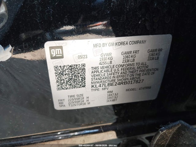 Продажа на аукционе авто 2024 Buick Envista Sport Touring Fwd, vin: KL47LBE24RB017827, номер лота: 45289157