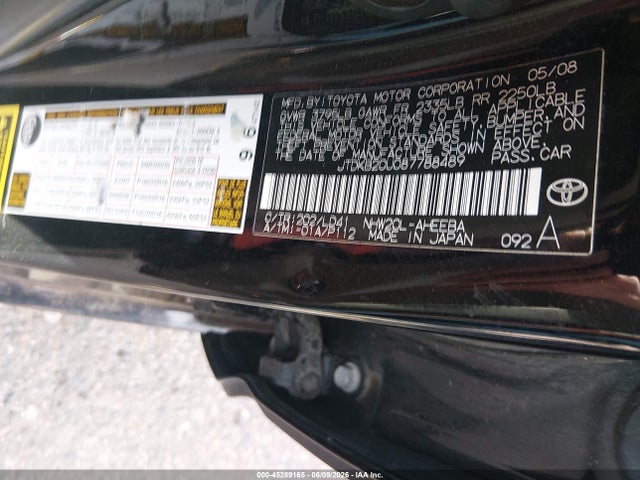 Aukcja sprzedaży 2008 Toyota Prius Touring, vin: JTDKB20U087788489, numer aukcji: 45289165