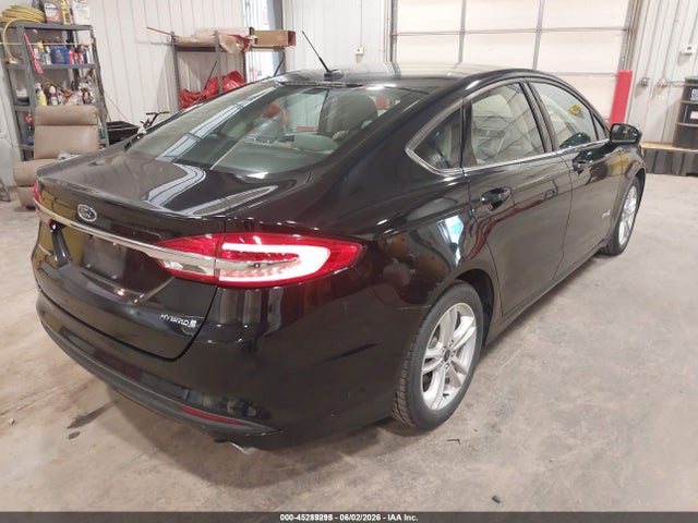 45289295 :رقم المزاد ، 3FA6P0UU1JR123011 vin ، 2018 Ford Fusion Hybrid S مزاد بيع