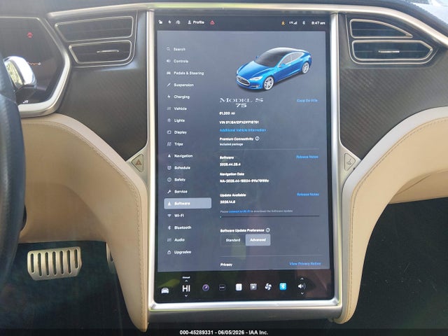 Продажа на аукционе авто 2013 Tesla Model S Performance, vin: 5YJSA1DPXDFP15751, номер лота: 45289331